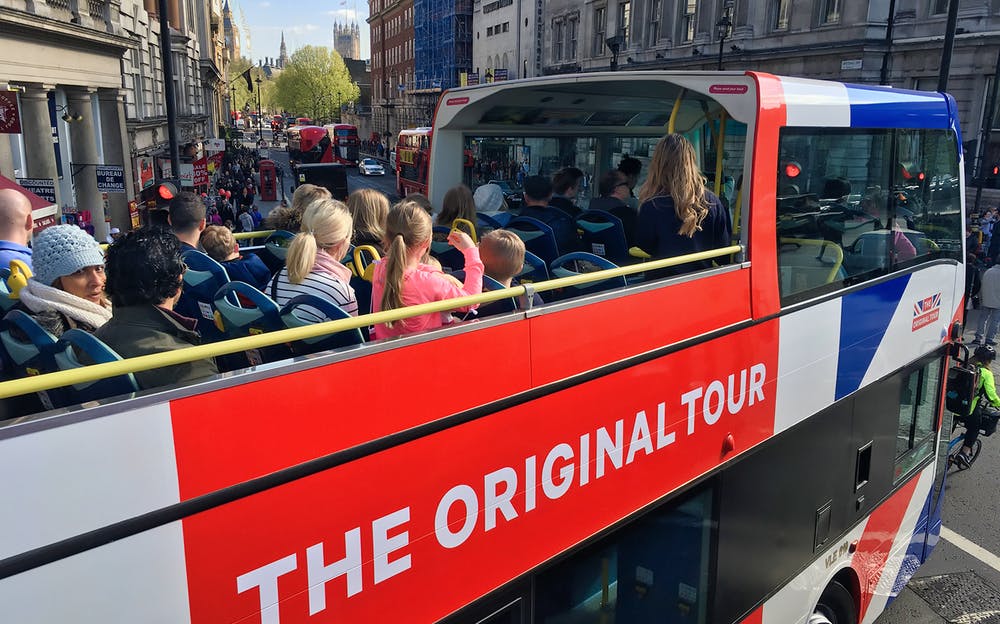 London sightseeing tour - Tour London from the comfort of an open-top bus!