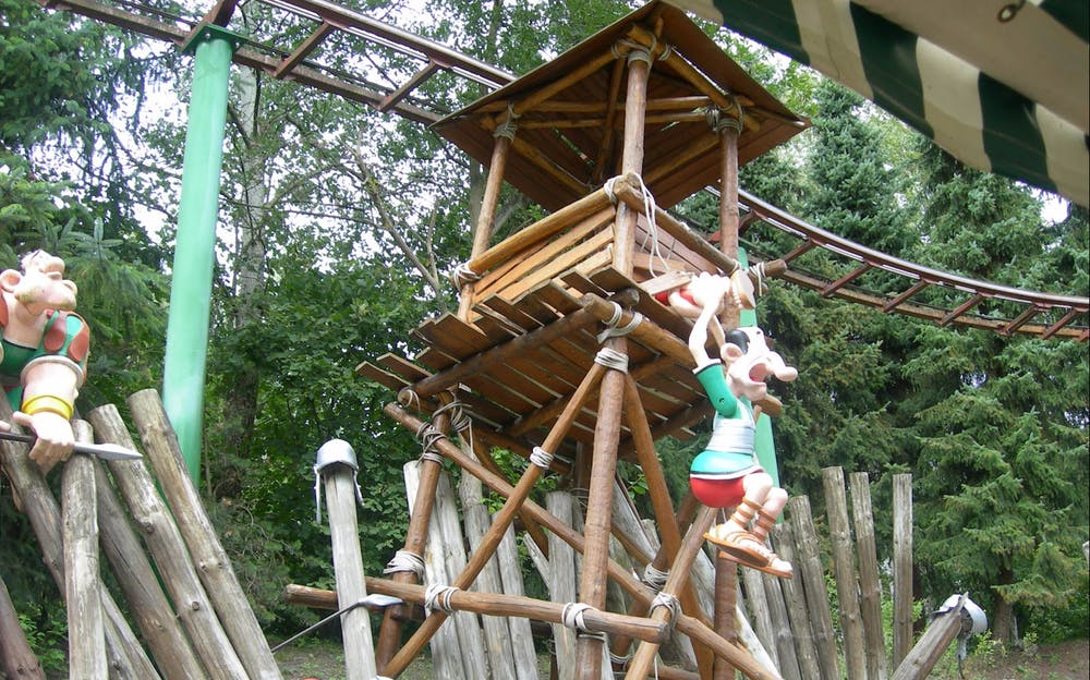 Parc Asterix - A rollercoaster inside Parc Asterix