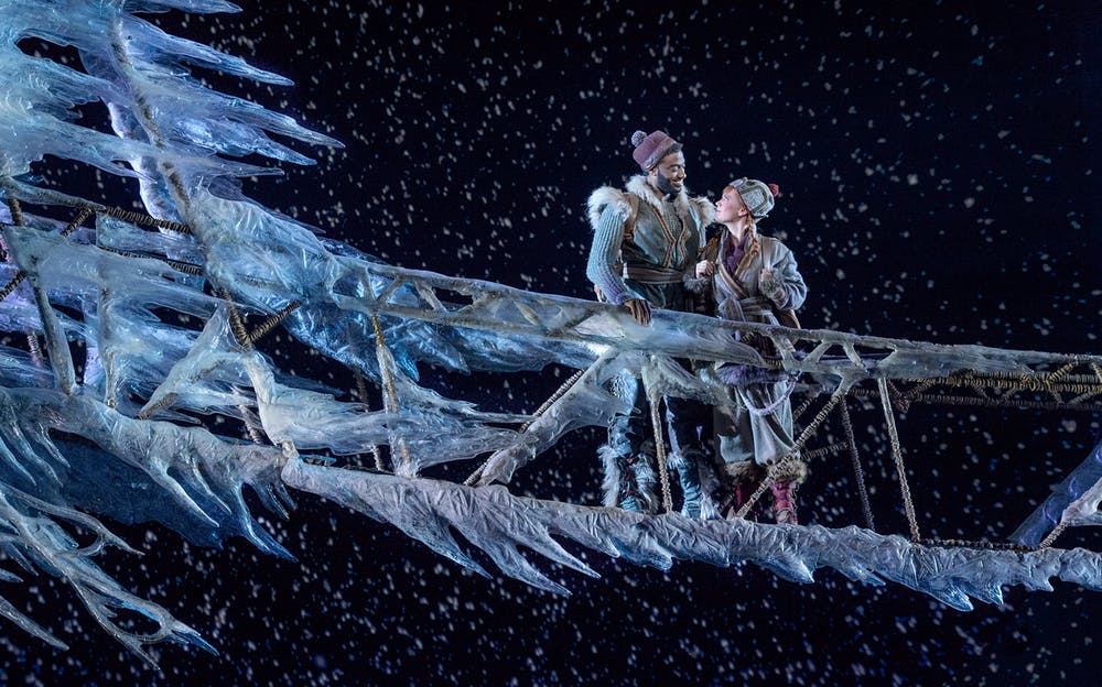Frozen Broadway - Spectacular sets and glorious songs on the Broadway stage.